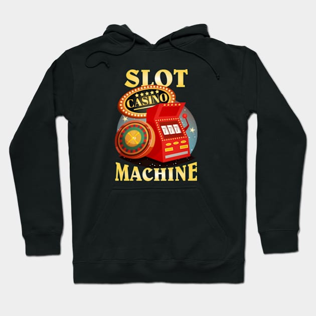 Casino Game Slot Machine - 777 Hoodie by Bananagreen